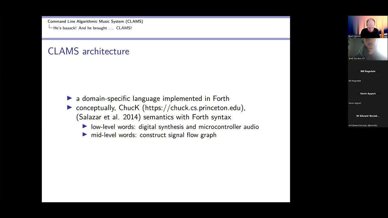 2023-03-25 -- Command Line Algorithmic Music System (CLAMS) -- Ed Borasky
