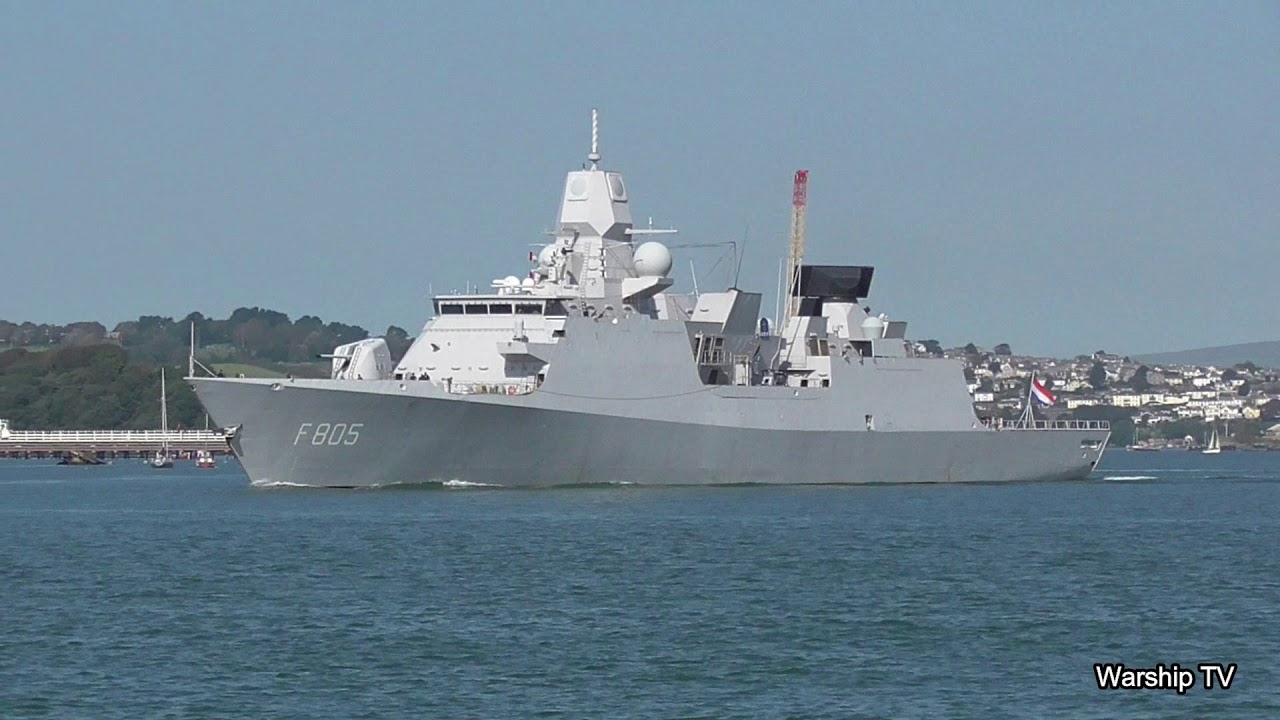 ROYAL NETHERLANDS NAVY HNLMS EVERTSEN F805 LEAVES DEVONPORT NAVAL BASE - 21st September 2020