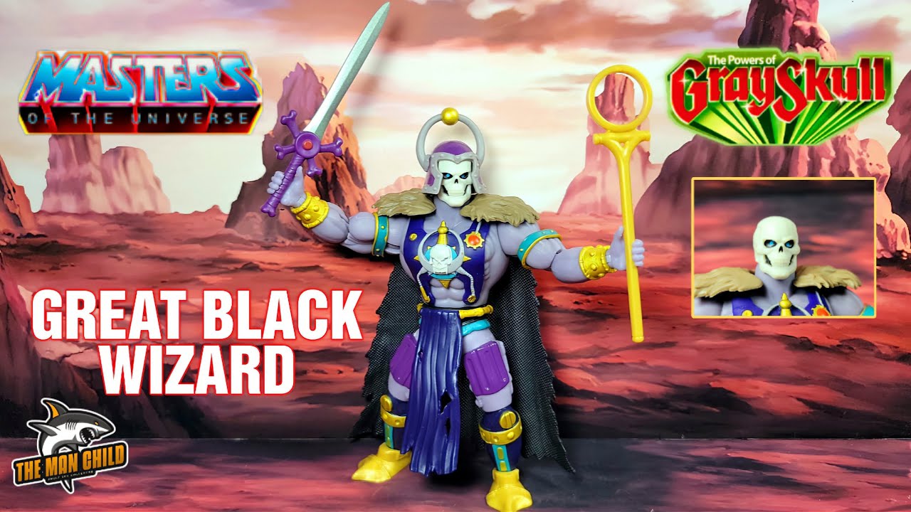 MOTU Origins The Powers Of Grayskull GREAT BLACK WIZARD Review!