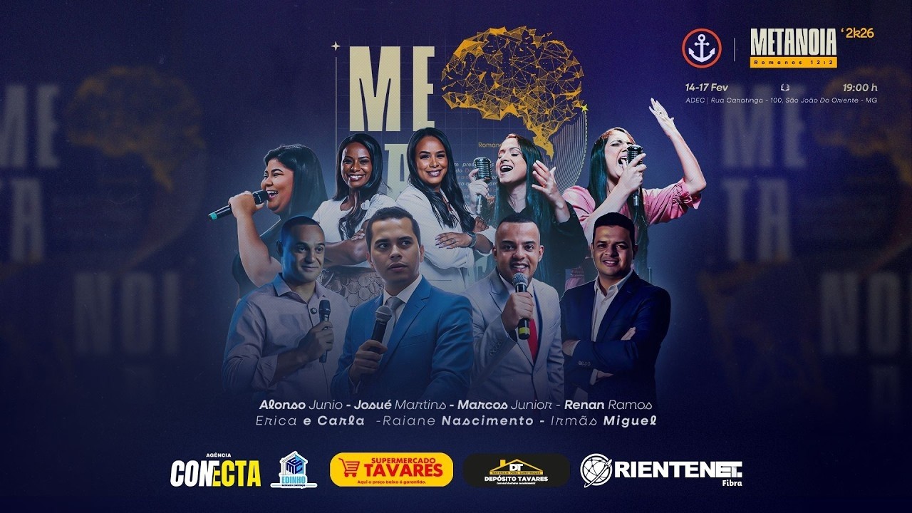 CONFERÊNCIA METANOIA’26 • DIA II [AO VIVO] Domingo, 15 de Fevereiro