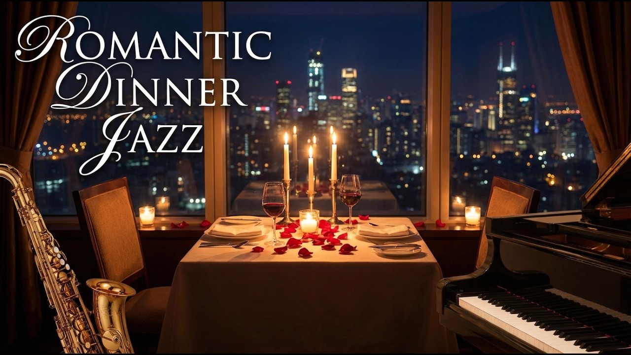 Romantic Fireplace Jazz | Cozy Dinner Ambience 🍷 Soft Relaxing Jazz Music for Couples & Evening Mood