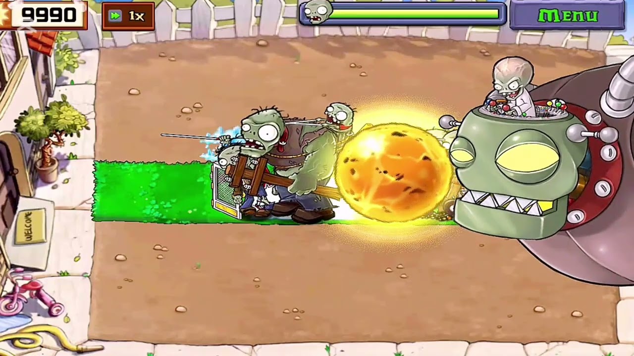 Peashooter Vs Dr.Zomboss God Peashooter Kill Dr.Zomboss and all Zombies PVZ Mod