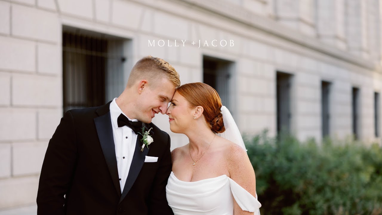 Beautiful St. Louis City Wedding Hilton At The Ballpark | Molly + Jake