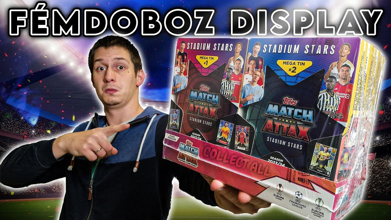 Topps Match Attax UEFA 23/24 | Nagy Fémdoboz Display Bontás