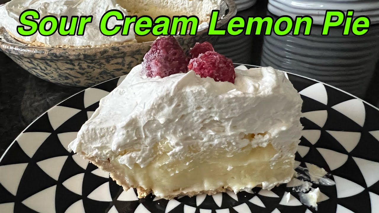 The Perfect Summer Dessert- Sour Cream Lemon Pie - Twisted Mikes
