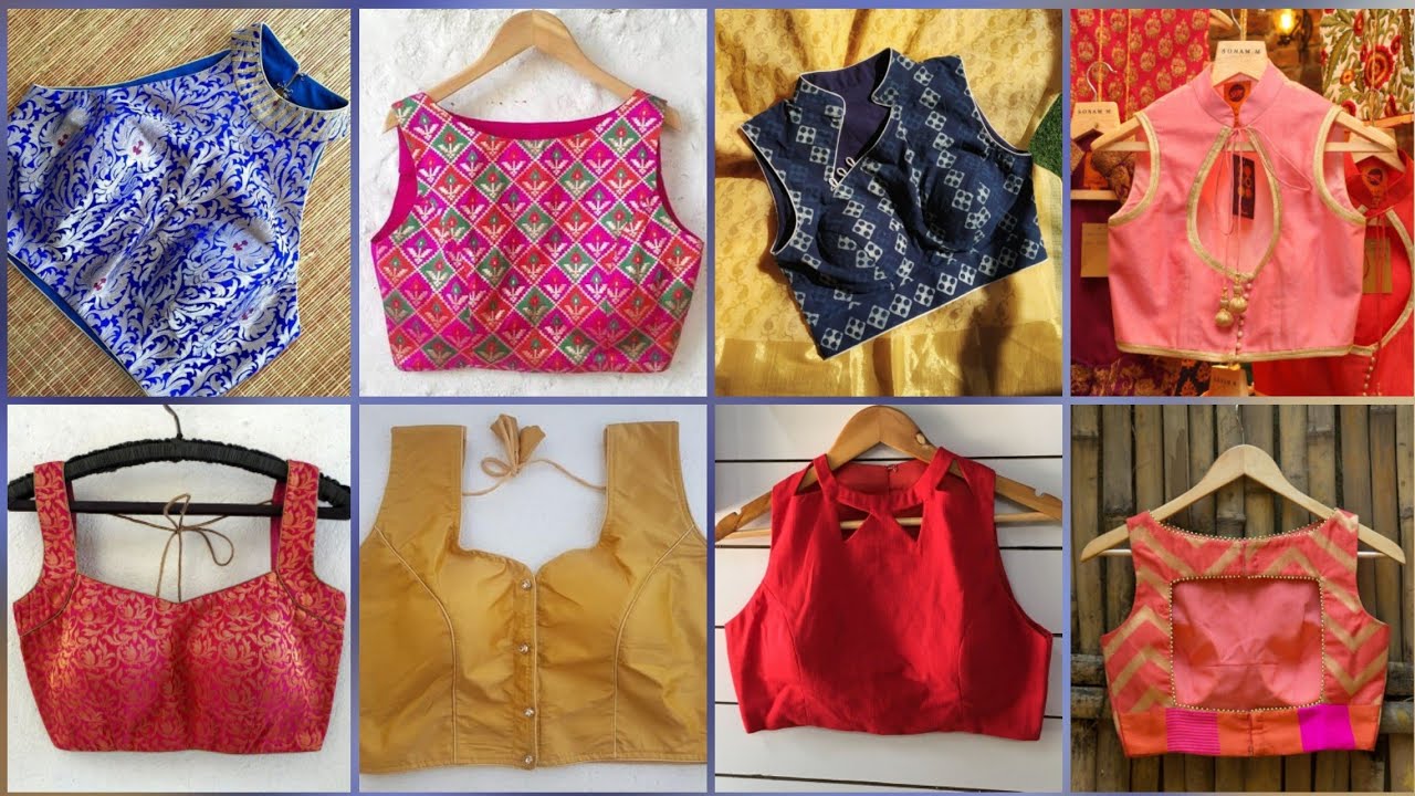 Latest Sleeveless Blouse Designs Images/Latest Designer Blouse Design Image/Saree Blouse Design