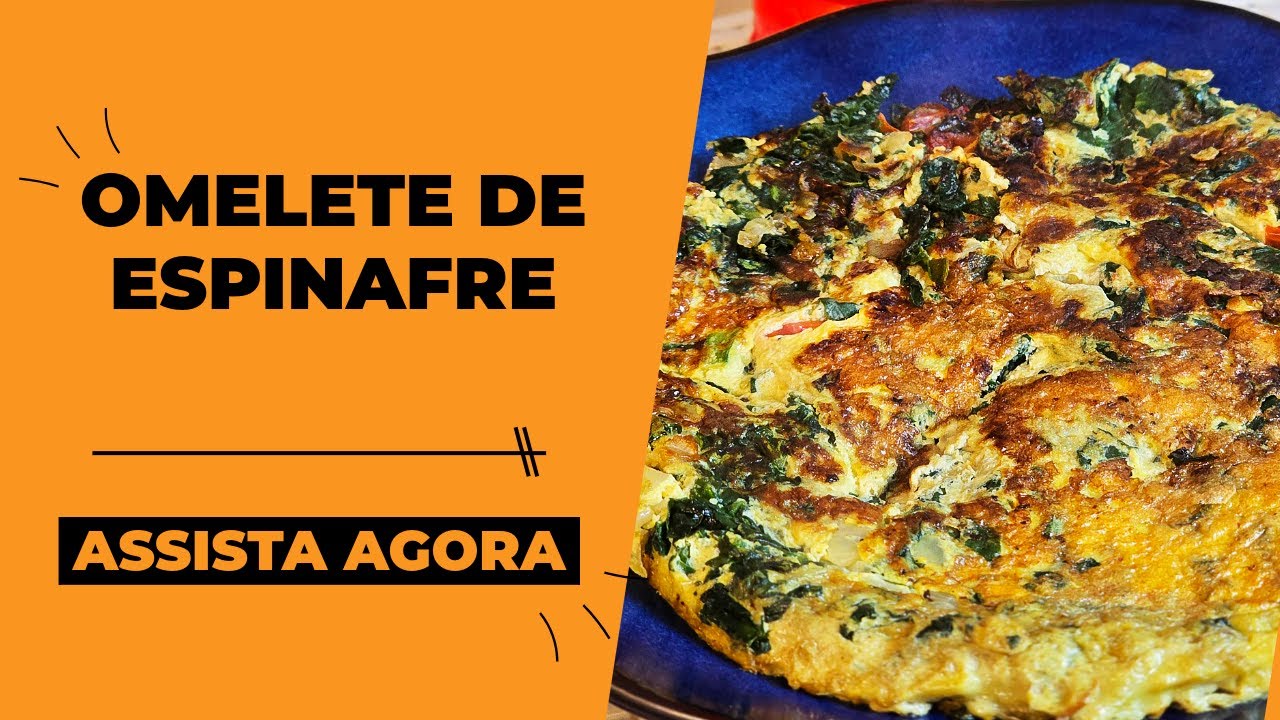 Omelete de Espinafre e Tomatinhos | Prakum&ecirc; #receitar&aacute;pida