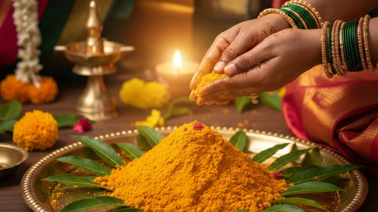 Jaami and  Kodigudla 's  PASUPU CEREMONY