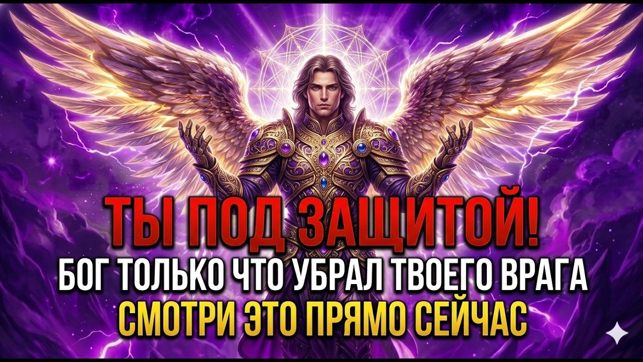 🛑 НЕБО ПОСЛАЛО ЭТО ВАМ — АРХАНГЕЛ МИХАИЛ ГОВОРИТ: ВЫ ПОД ЗАЩИТОЙ! БОГ ТОЛЬКО ЧТО УБРАЛ ВАШЕГО ВРАГА.