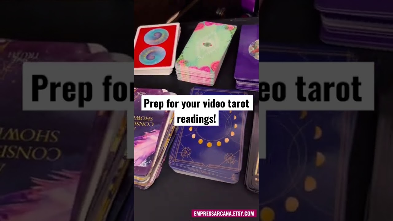 Etsy Shop Video Tarot Reading Prep - Sneak Peek
