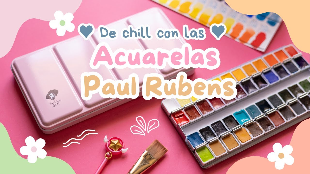 De chill 🎀 probando las acuarelas Paul Rubens