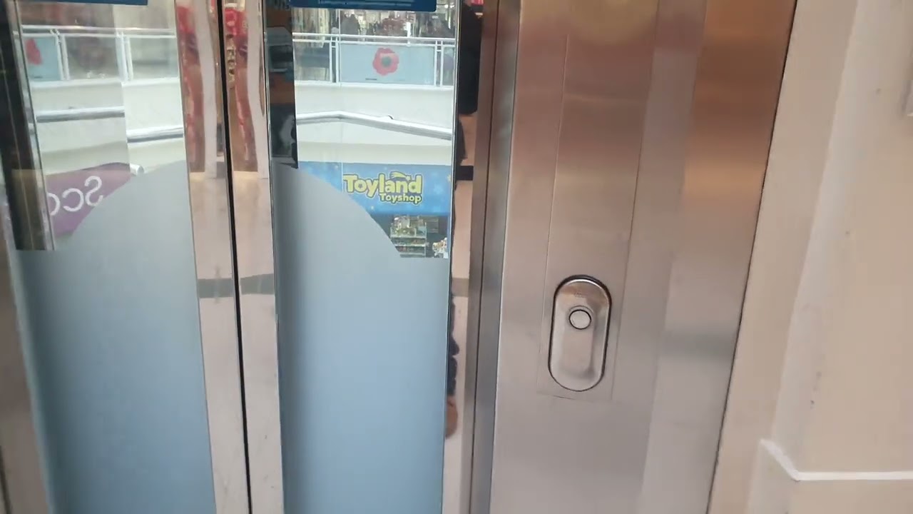 Glass KONE Ecodisc Lift @ Cornmill Shopping Centre in Darlington