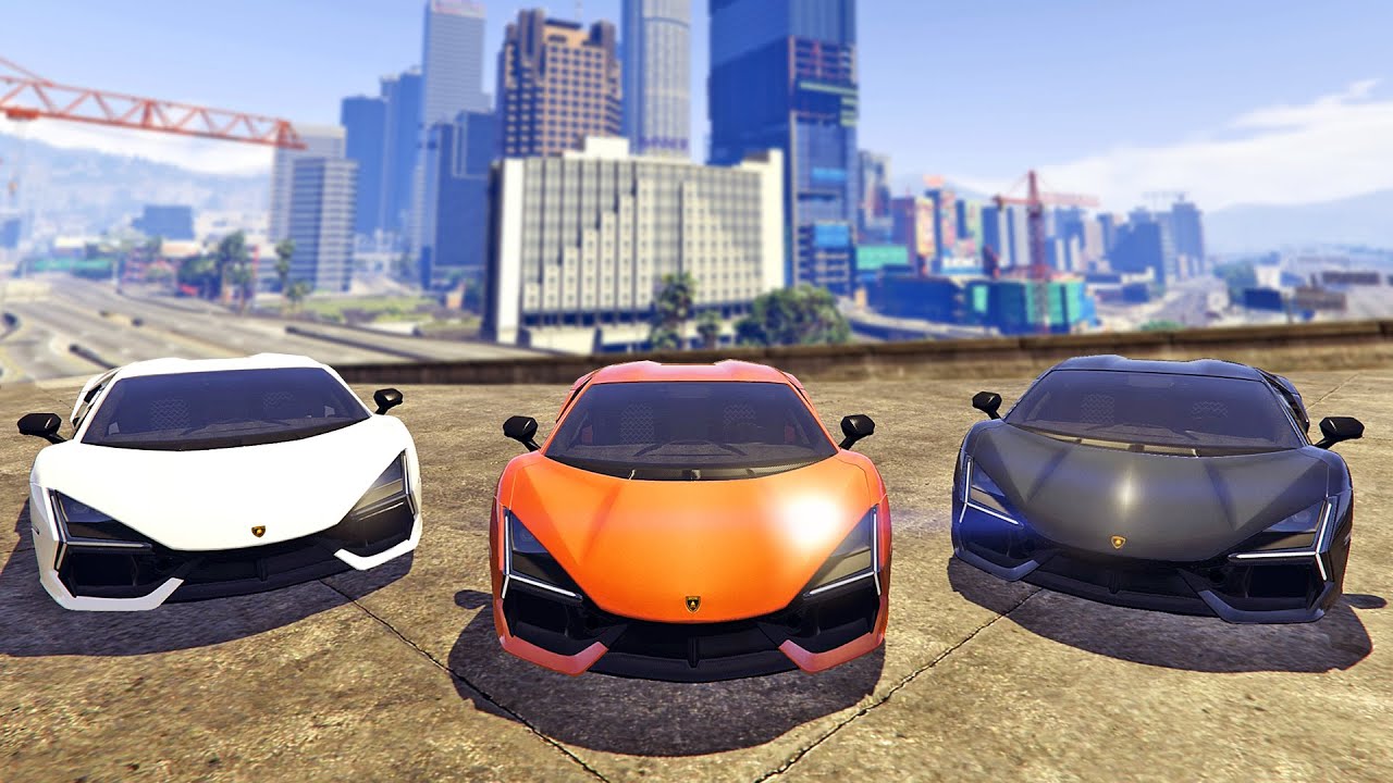 سيارة اللامبورجيني 2023 الجديدة في لعبة جي تي أي 5 | GTA V Lamborghini Revuelto