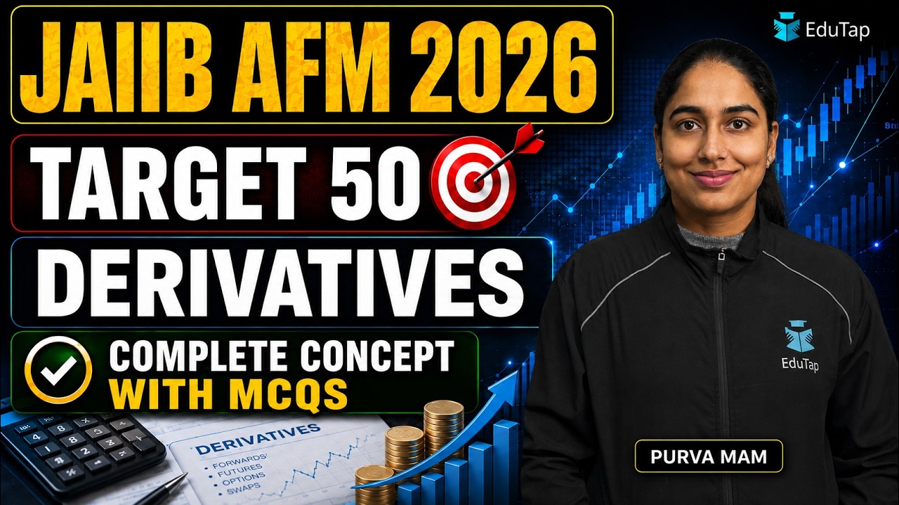 JAIIB AFM Nov Online Classes 2026 | JAIIB Important Topics MCQs | Derivatives
