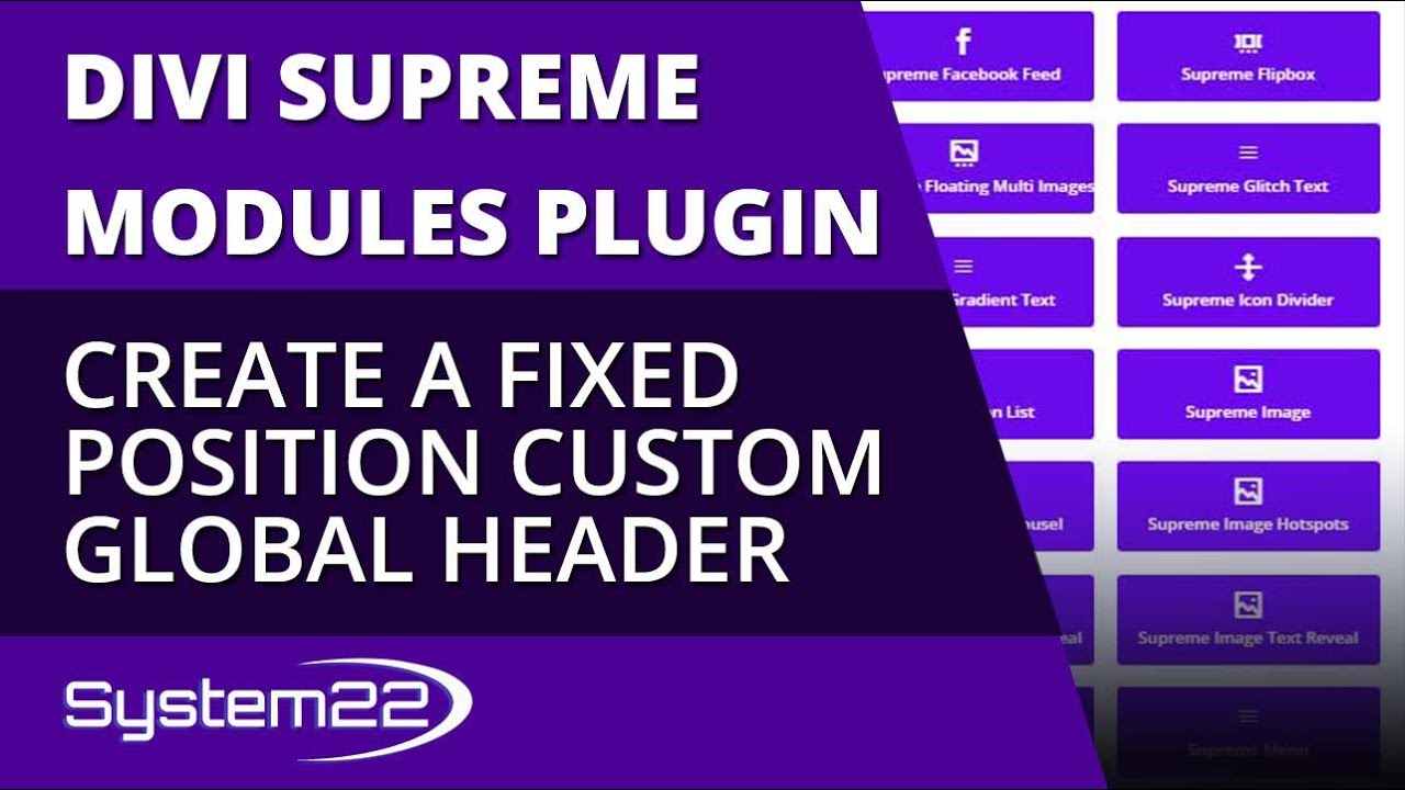 Divi Theme How To Create A Fixed Position Custom Global Header 😎