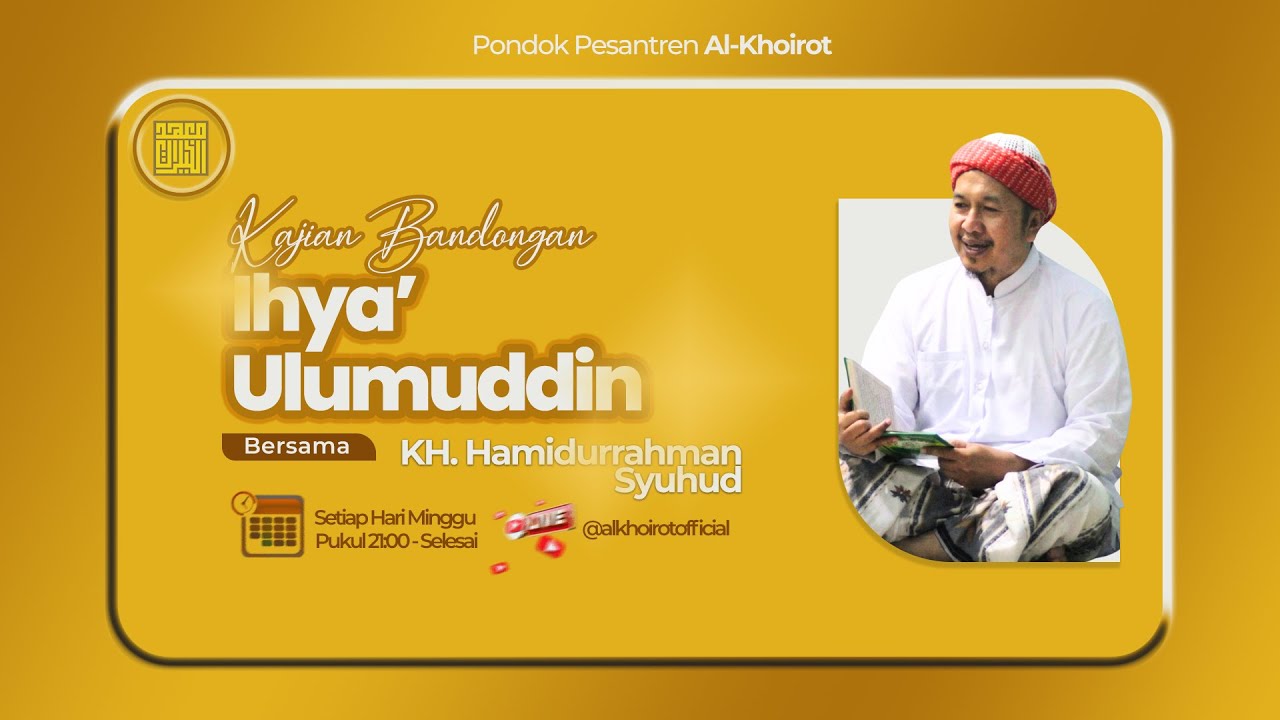 🔴 LIVE | Kajian Kitab Ihya' Ulumiddin | Bab Rahasia Puasa (08/02/2026)
