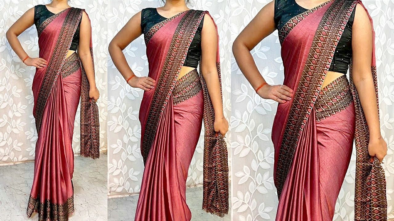 CREPE SAREE|DRAPING TUTORIAL|OFFICE WEAR SAREE DRAPING GUIDE|STEP BY STEP|HINDI