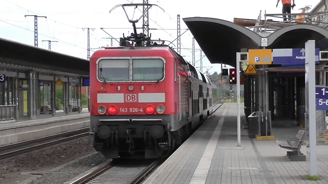 Abriss des Bahnhofgebäudes in Lutherstadt Wittenberg mit den letzten 143ern