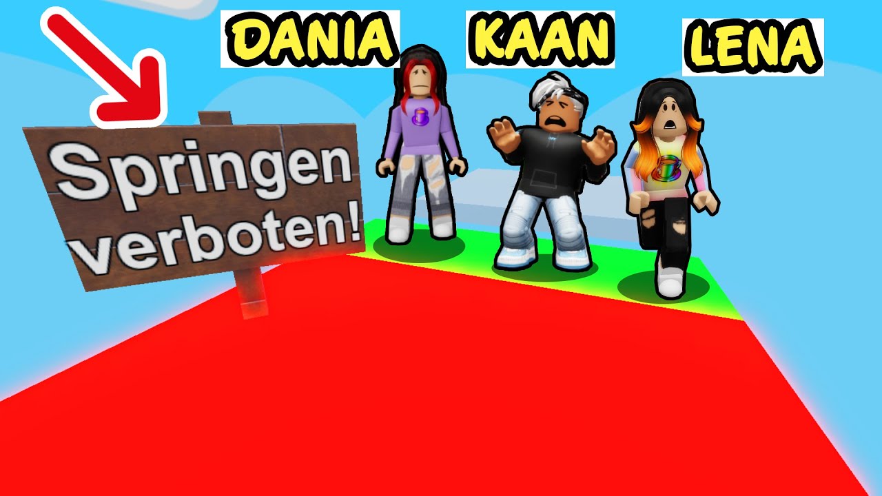 Roblox Obby, ABER 3 FREUNDE DÜRFEN NICHT SPRINGEN!