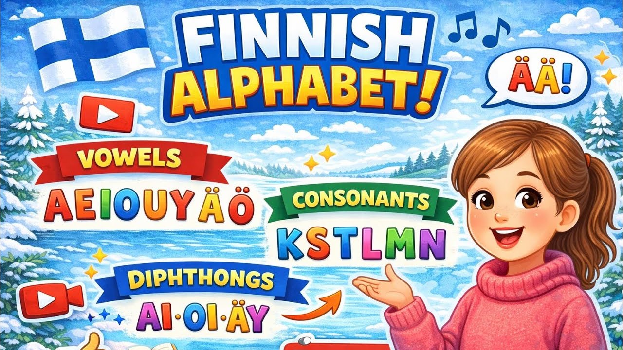 Suomen aakkoset || Finnish alphabet 🇫🇮 || Every important thing in one video 
