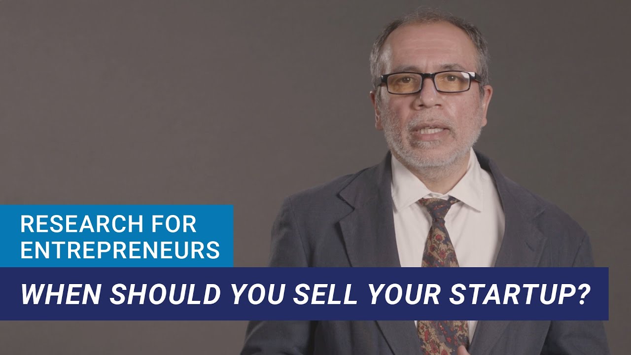Research for Entrepreneurs: When Should You Sell Your Startup?