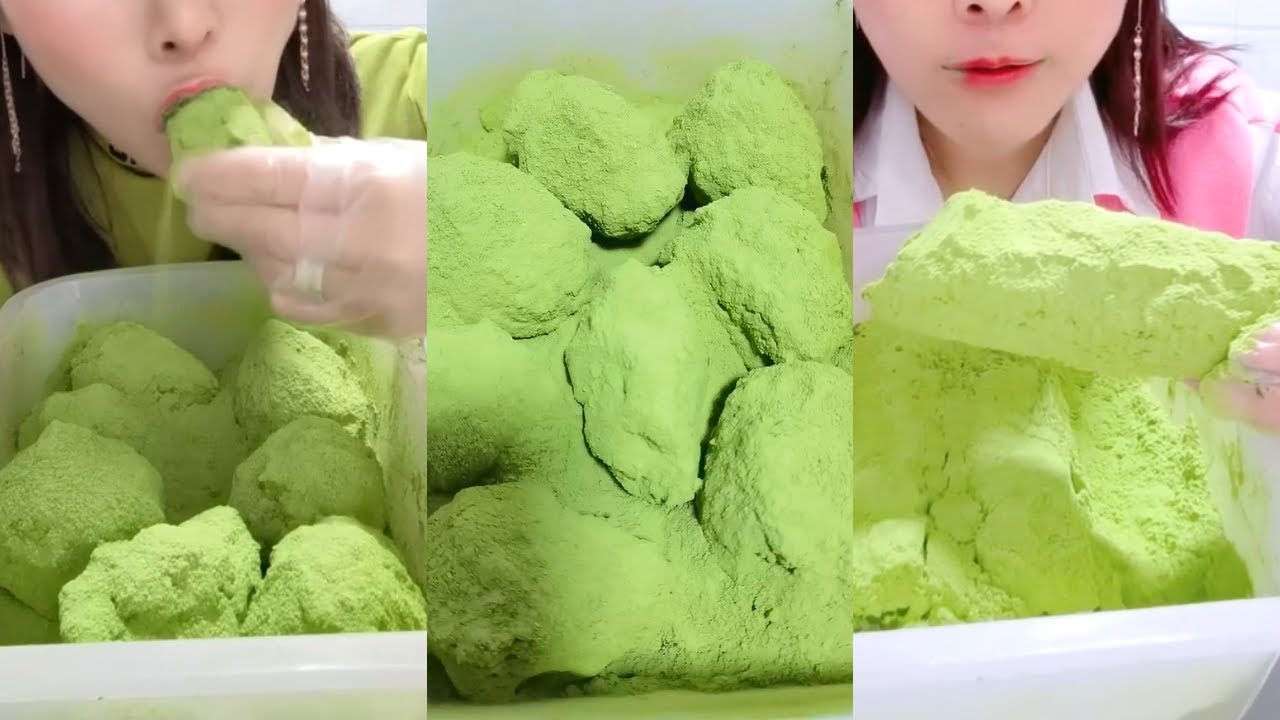얼음먹방 HEAVY MATCHA ICE CRUNCH EATING ASMR ăn đá P892 💚🍵 ICE EATING SOUNDS 녹차 | Матча | 抹茶