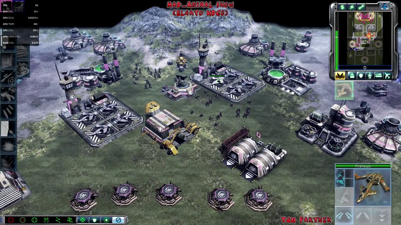 (4K HD Gaming) CnC Kane's Wrath 1vs2 Zocom vs Reaper-17 Compstomp #141 HD