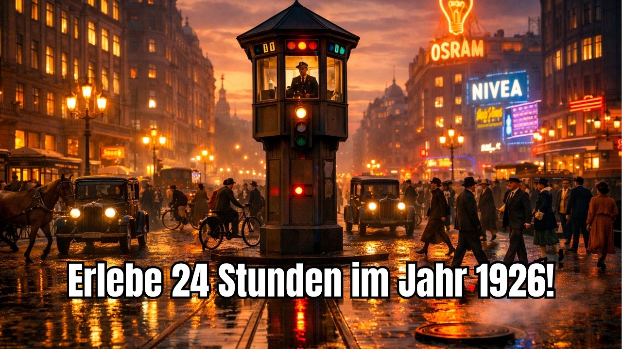 Wie ein Tag im alten Berlin aussah | Erlebe 24 Stunden im Jahr 1926!