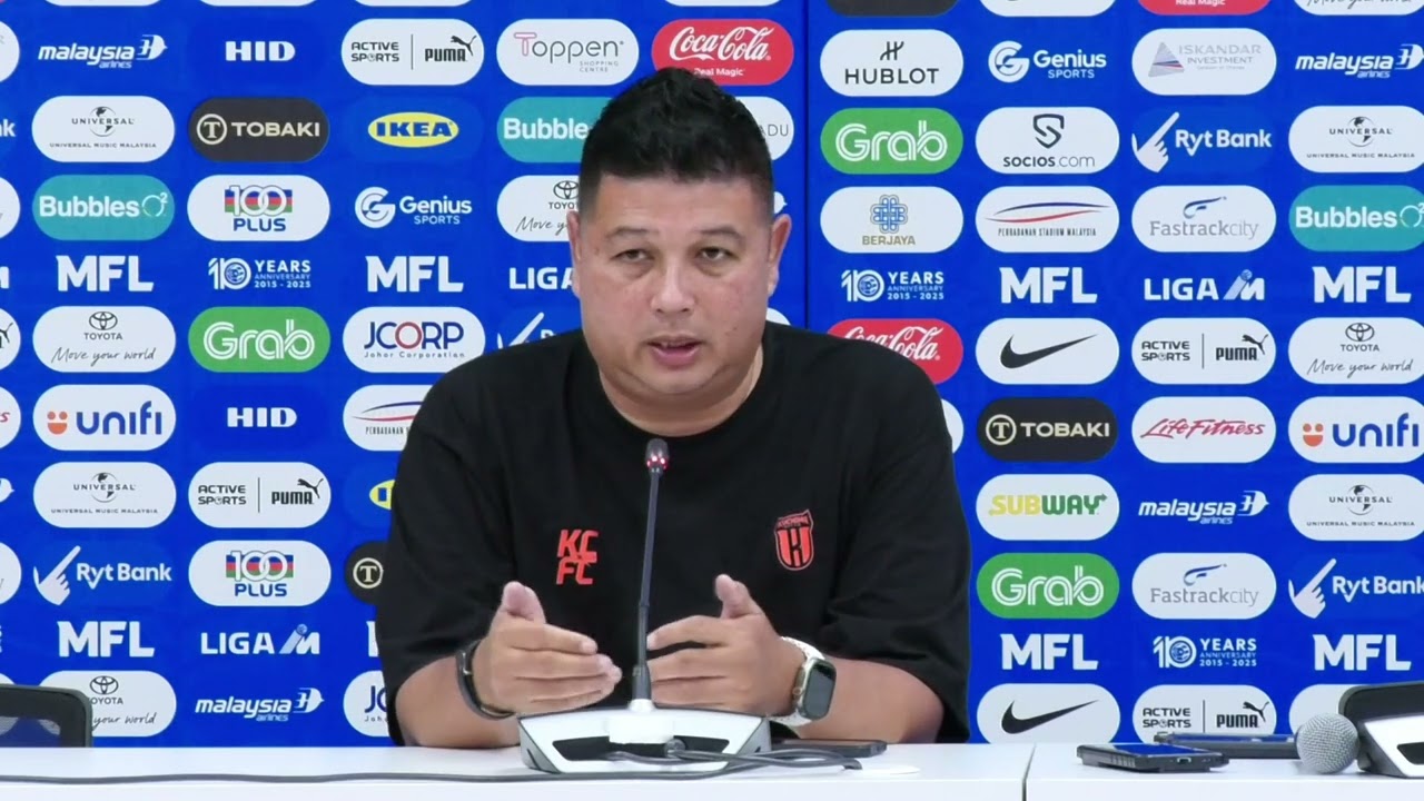 Sidang Media  Aidil Sharin Sahak Jurulatih KCFC selapas Pelawanan menentang JDT - 14 Jan 2026