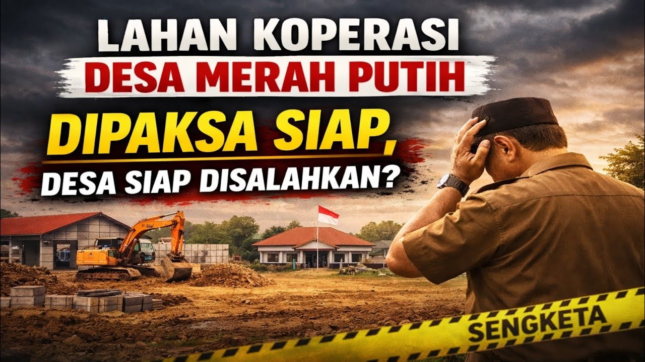 LAHAN KOPERASI DESA MERAH PUTIH DIKEBUT PEMERINTAH, DESA SIAP ATAU TIDAK?