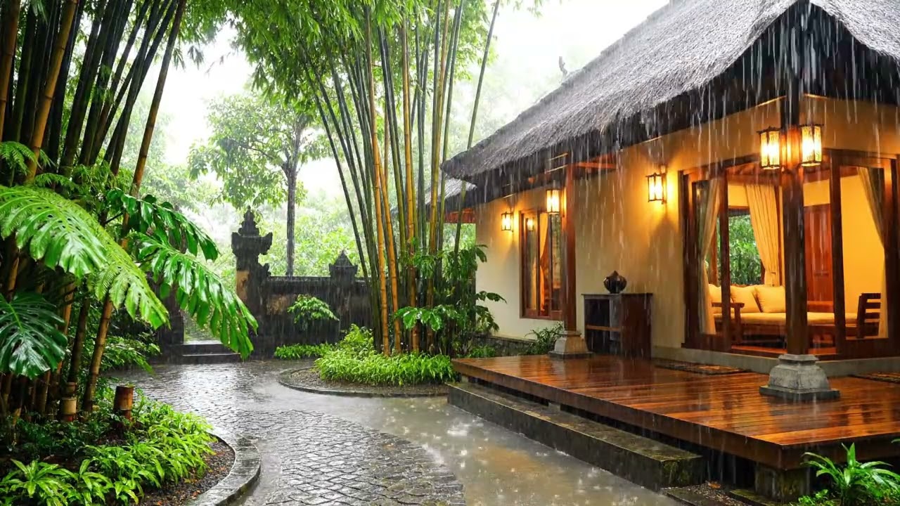 Relaxing Piano Music With Rain Sound For Deep Sleep And Stress Relief | BaliRain