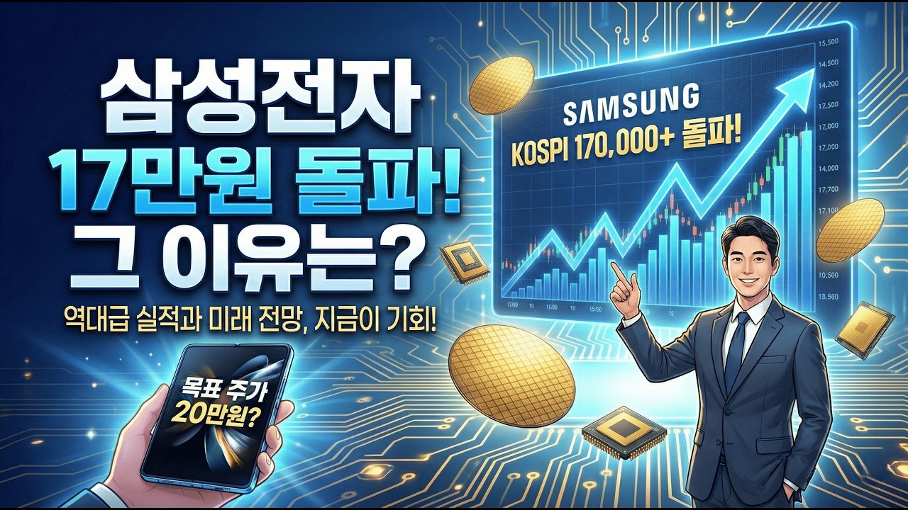 삼성전자, 17만원 돌파! 앞으로의 방향은?
