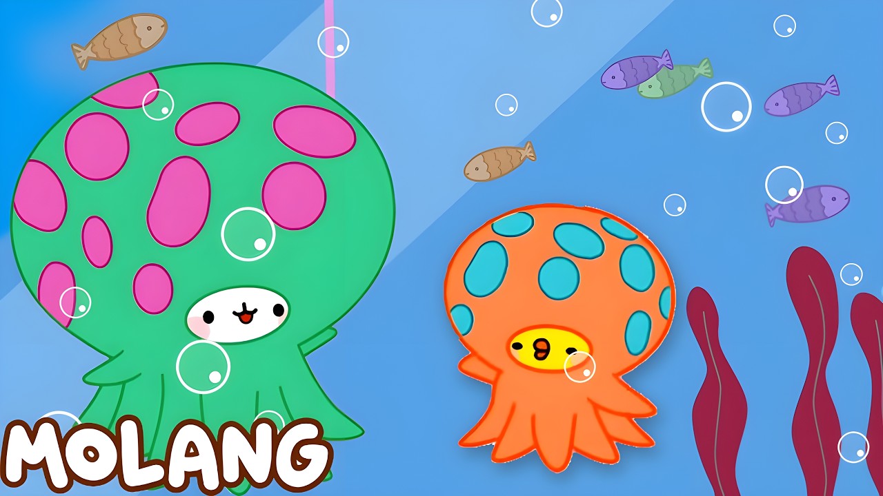 Divertimento all'acquario Molang e Piu Piu | Cartone animato divertente | Spettacolo per bambini