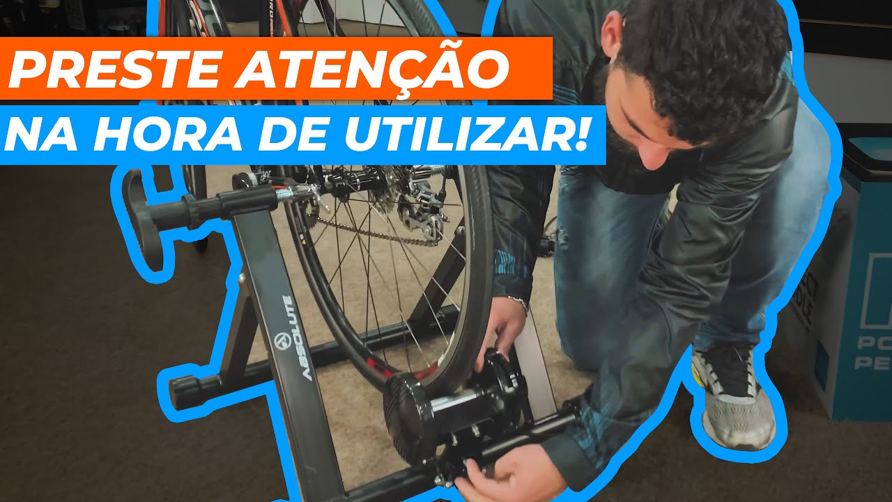 Como instalar o ROLO DE TREINO ABSOLUTE WILD 8 MAGNÉTICO na bicicleta? RÁPIDO E FÁCIL