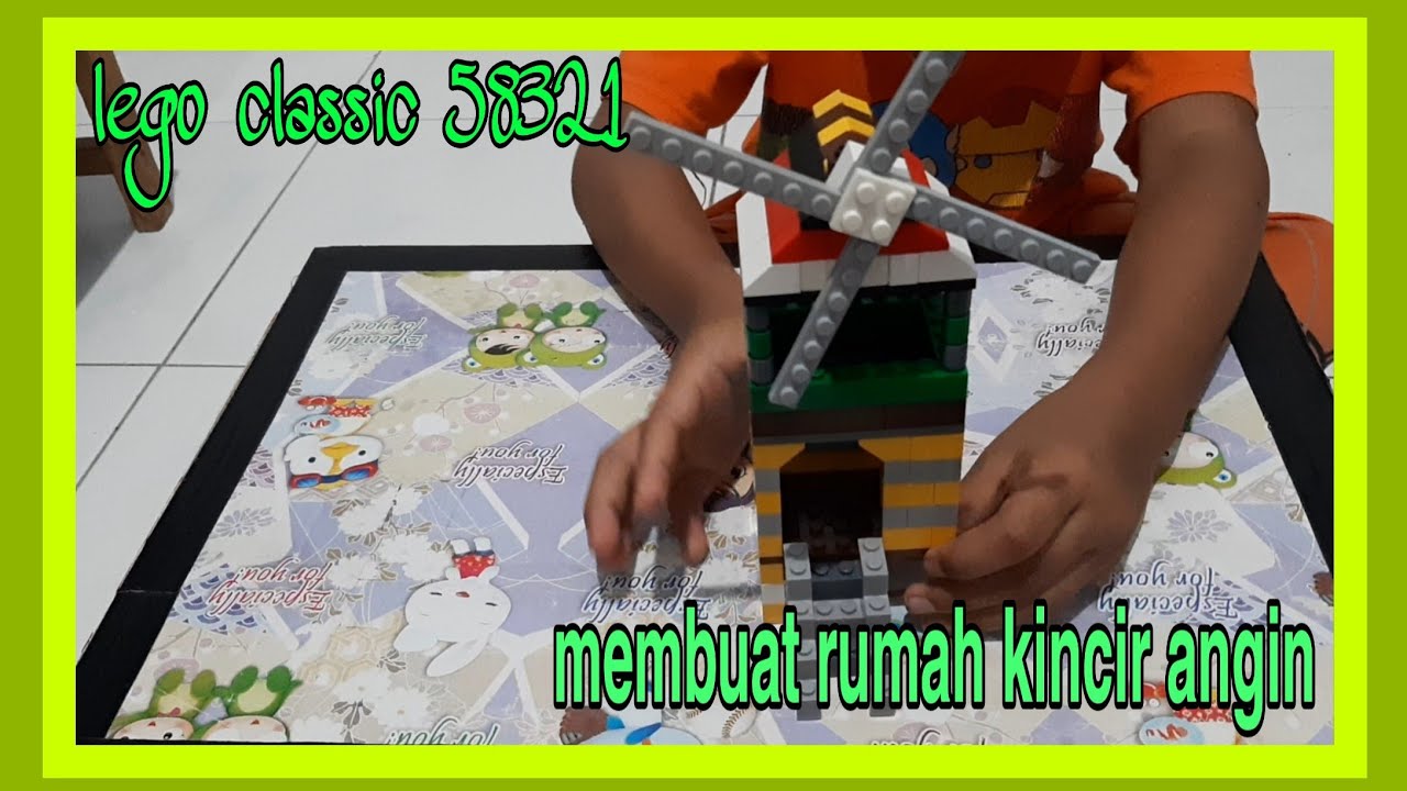 Lego rumah kincir angin versi anak TK