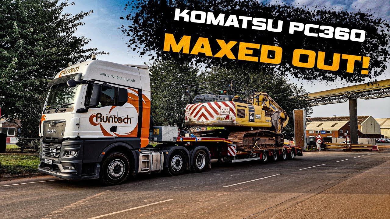 Komatsu PC360 работает на пределе возможностей!