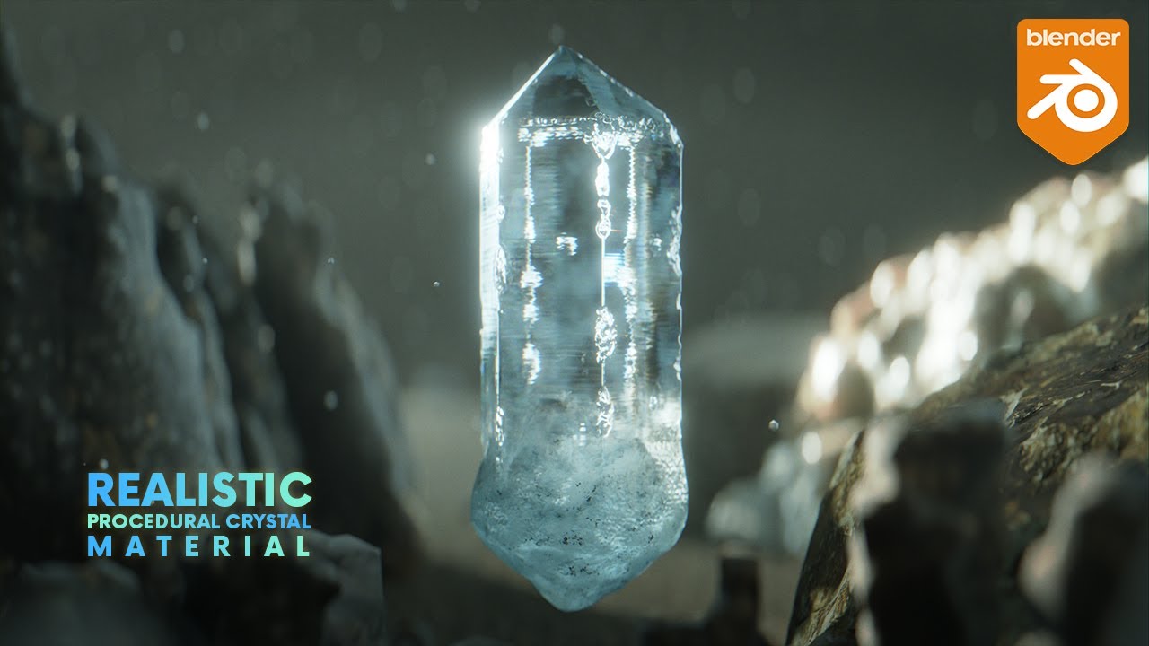 Realistic Crystal Procedural Material in Blender