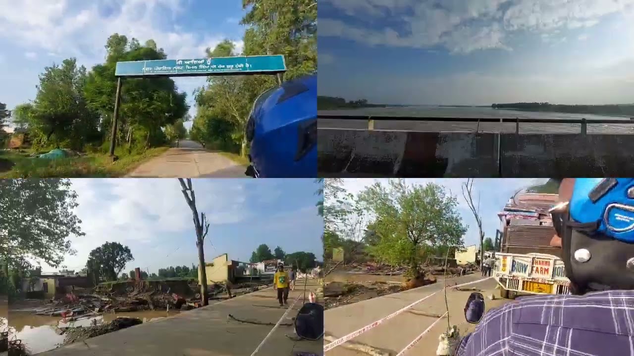 Short #vlog of Kolian, Dinanagar - Narot Jaimal Singh Rd, Polla, #punjab || View after #Flood 