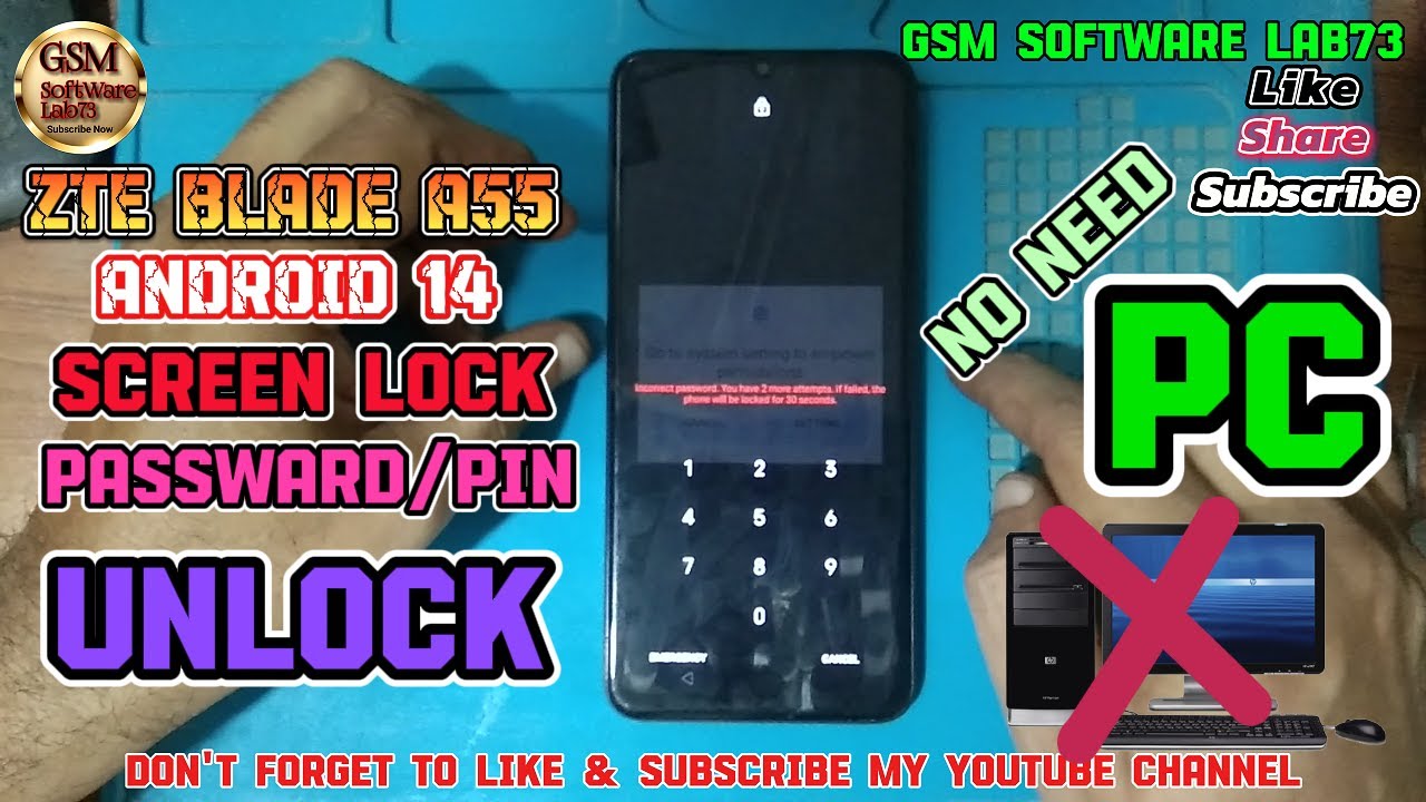 ZTE Blade A55 Hard Reset Android 14|ZTE Blade A55  pattern/pin/password Unlock without PC