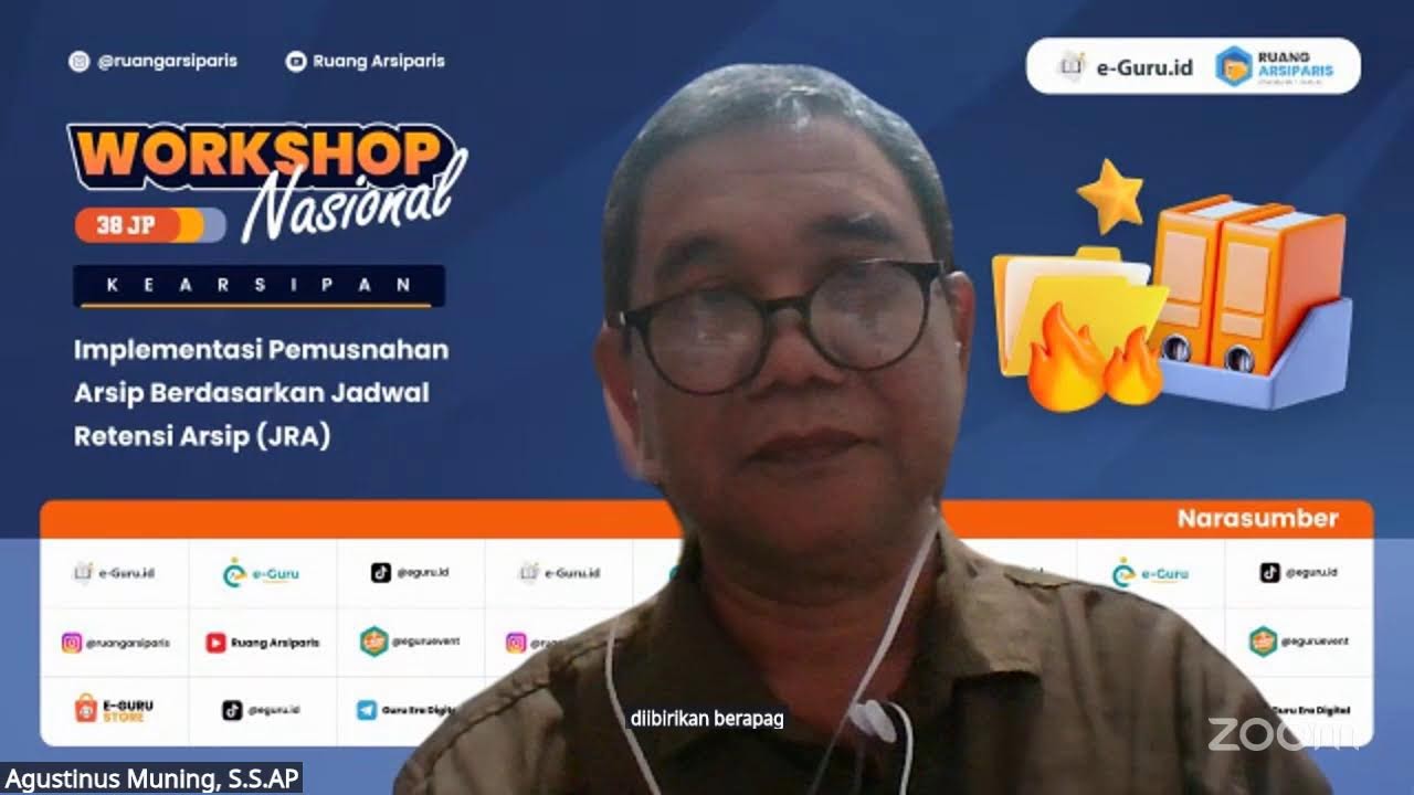 #1 Workshop 38JP: Implementasi Pemusnahan Arsip Berdasarkan Jadwal Retensi Arsip (JRA)