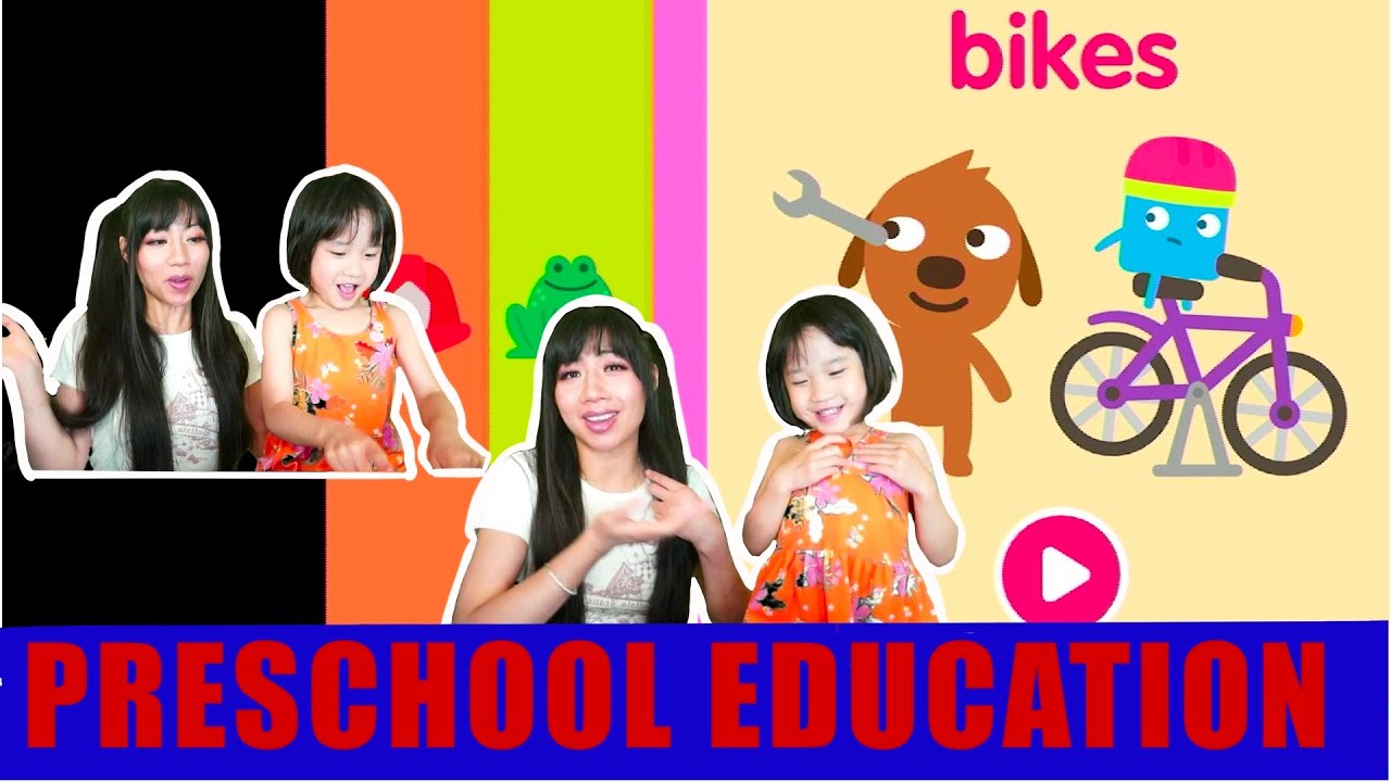 Sago MINI School BIKES | Learn and play with Ella and Mommy | Fun kids learning