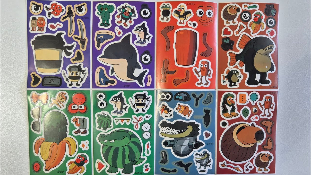 Italian brainrot sticker tungtung sahur papergame #sticker #paper game #tungtung sahur#relaxing #diy