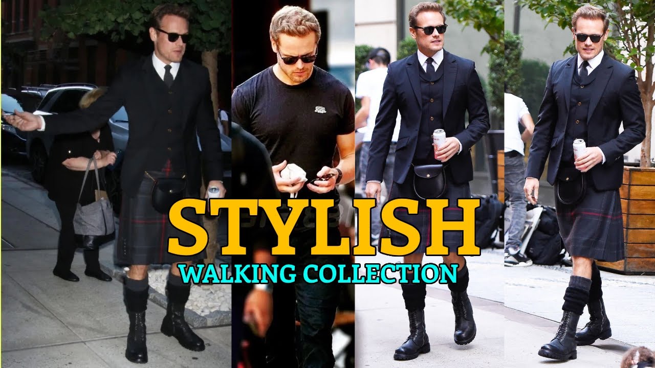 Sam Heughan Beautiful Walk While Mixing Up With Fans