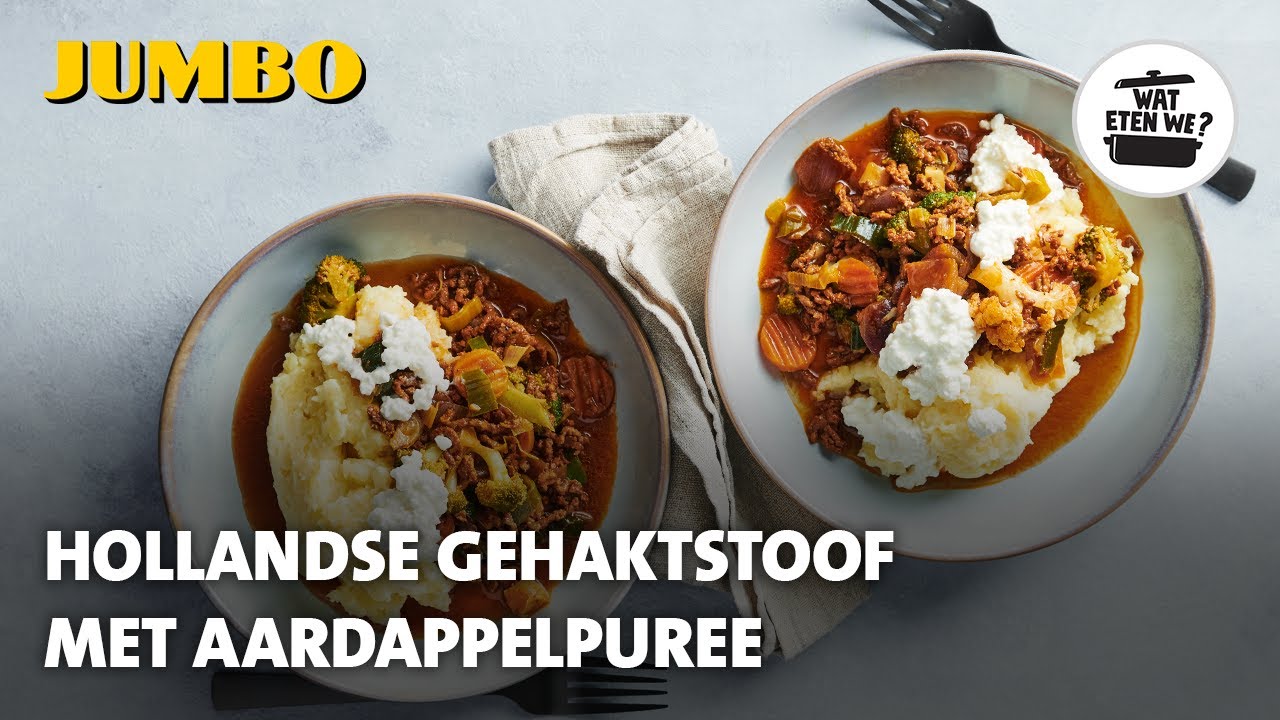 Wat eten we? Hollandse gehaktstoof met aardappelpuree
