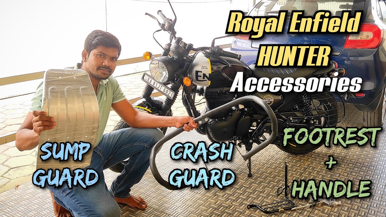 Royal Enfield Hunter 350 Basic Accessories Installation - தமிழில் - #royalenfield #diy #hunter #bike