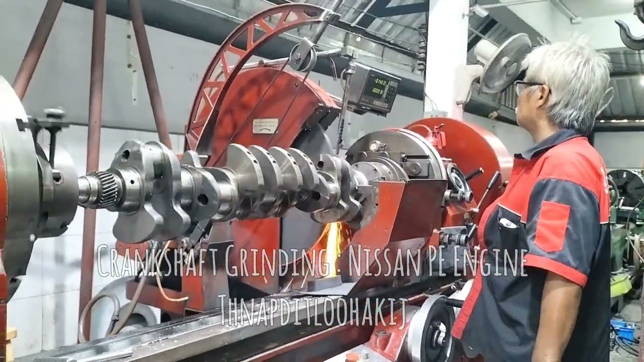 Crankshaft Grinding Nissan PE Engine