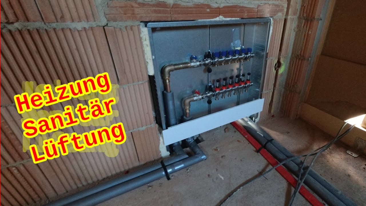 Heizungs-, Sanitär und Lüftungsinstallation im Rohbau