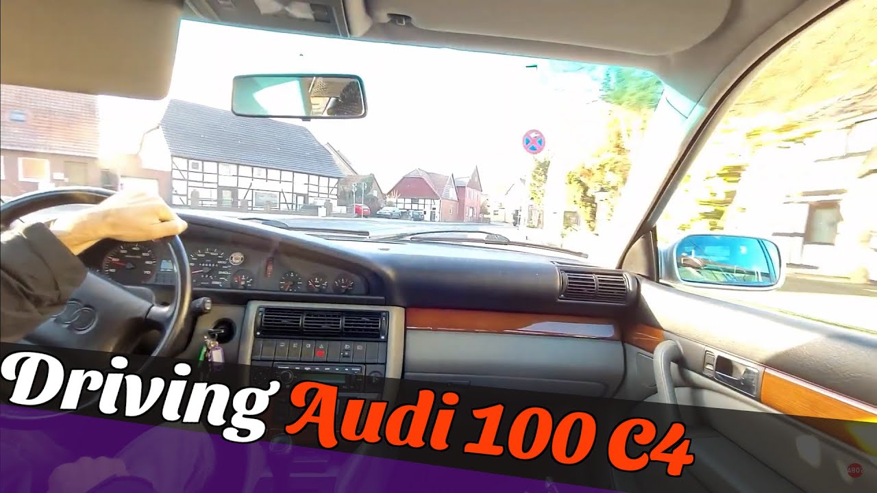 POV Driving Audi 100 C4 | Fahrt in der Stadt