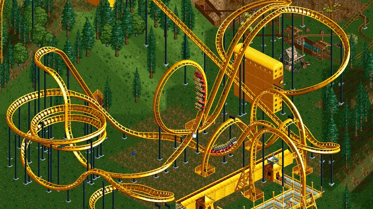 Roller Coaster Tycoon 2 - Largest Park Possible 7700 Guests