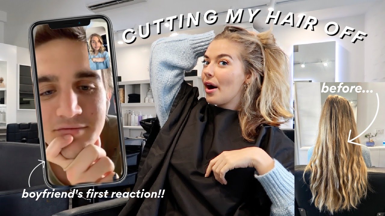 *had a quarter-life-crisis* and CUT MY HAIR OFF!! Long to short transformation